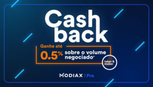 Webitcoin: Exchange de criptomoedas MODIAX devolve em Bitcoin até 0,5% do volume negociado pelo usuário na plataforma