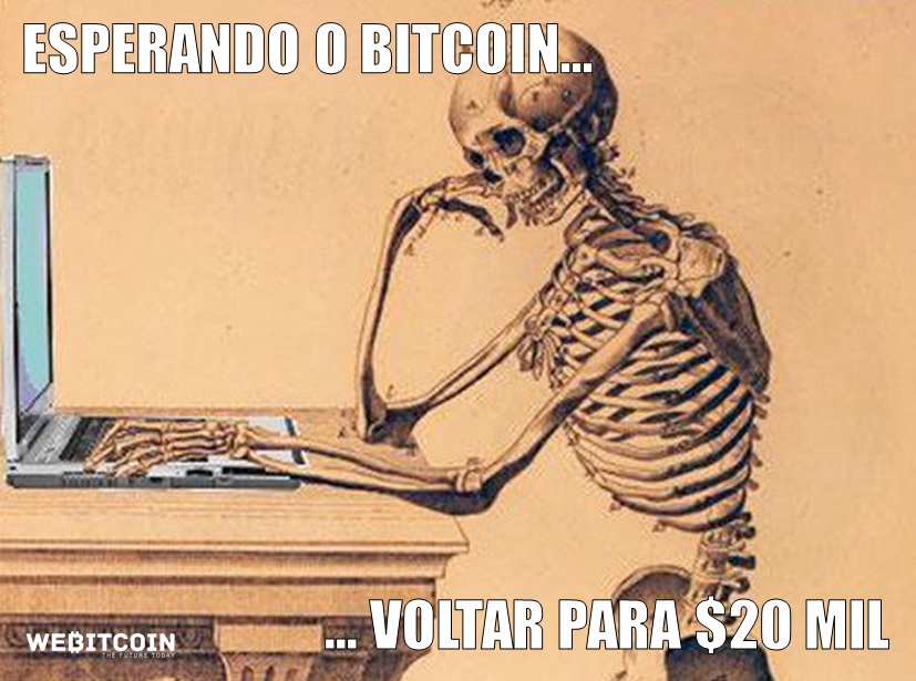 meme bitcoin esperando voltar a 20 mil