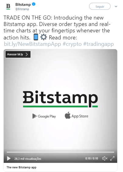WeBitcoin: Exchange Bitstamp lança novo app de trading para Android e IOS