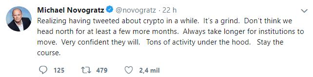 WeBitcoin: Mike Novogratz declara que as criptomoedas podem continuar no vermelho por mais alguns meses