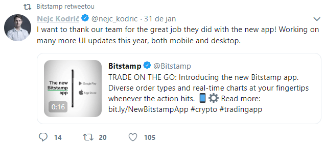 WeBitcoin: Exchange Bitstamp lança novo app de trading para Android e IOS