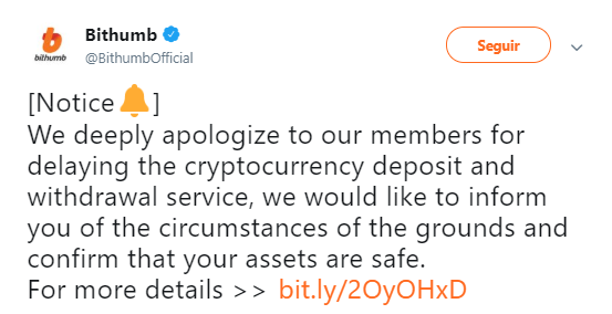 WeBitcoin: Hackeada novamente, Bithumb perde mais de 3 milhões de EOS