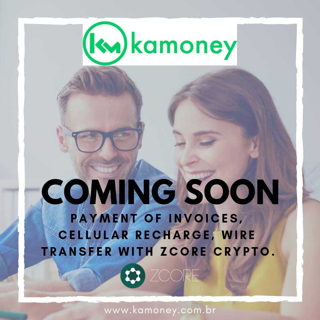 Webitcoin: Kamoney e ZCore: criptomoeda brasileira é integrada ao sistema de cripto pagamento