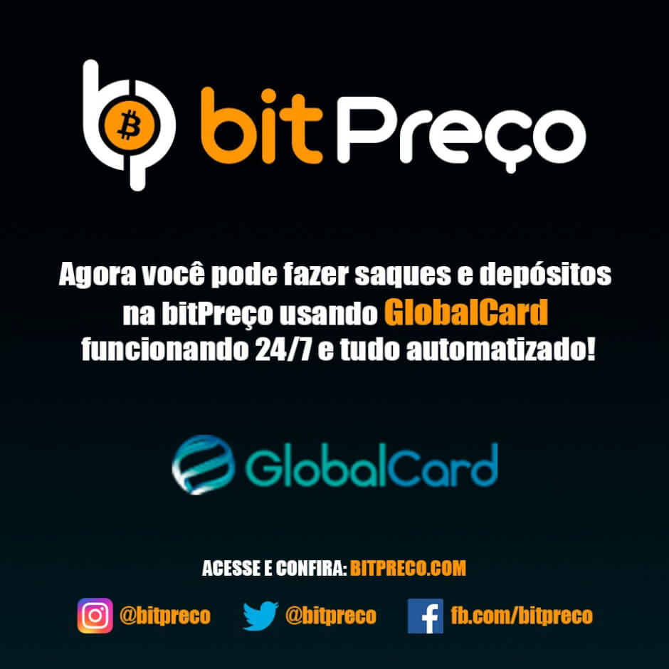 WeBitcoin: BitPreço anuncia nova aliança com a GlobalCard 