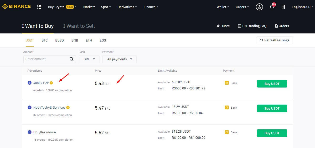 Comprar Bitcoin na Binance com Reais na 488ex