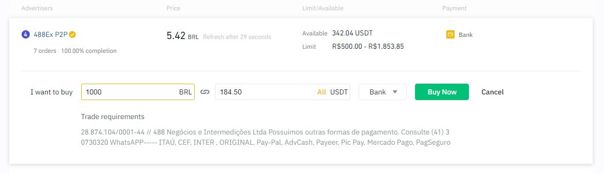 comprar bitcoin na binance
