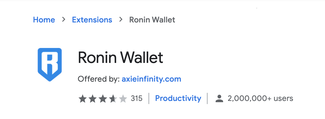 Wallet Ronin