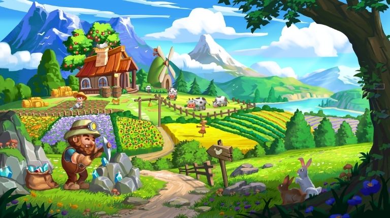 WidiLand: Jogo de fazenda com rendimentos reais 