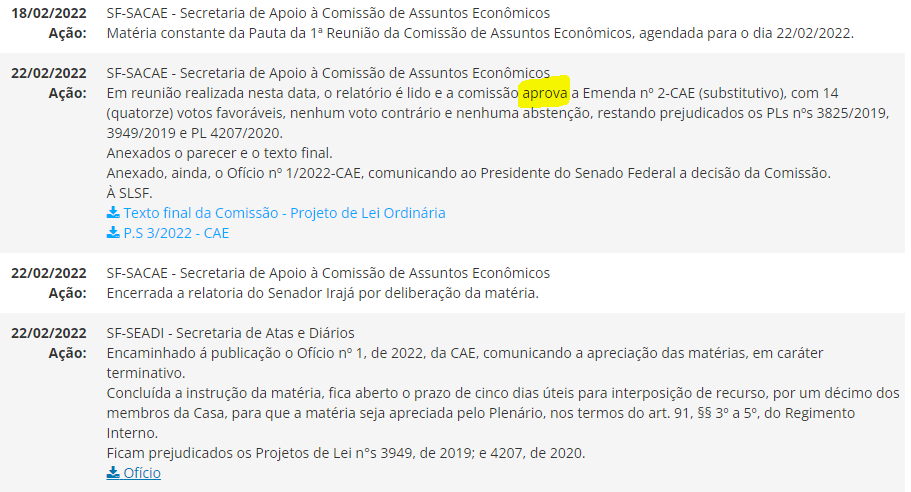 PL 3825 de 2019