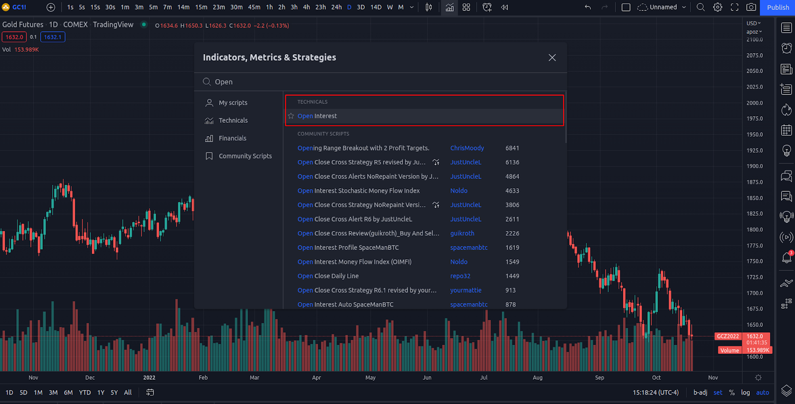 Open Interest ou Juros em Aberto